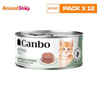 Canbo Gatito Pate Pollo E Higado Lta 85Gr X 12 Un