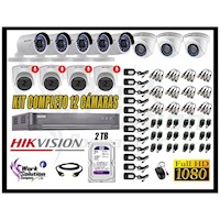 Kit 12 Cámaras Seguridad Full Hd 1080P Hikvision 04 Cámaras Audio Incorporado