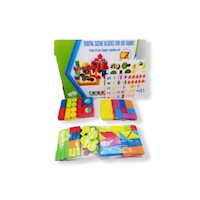 BLOQUES DE COLORES X100 PCS EN CAJA JUGUETE