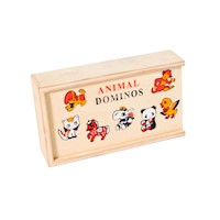 DOMINO DE MADERA CHICO DE ANIMALITO JUGUETE