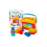 BALDE DE ENCAJE CON VASOS APILABLES PARA BEBE JUGUETE