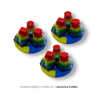 3 UNID ROMPECABEZA Y TORRE X3