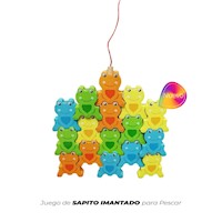 Juego de sapitos imantados para pescar