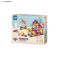 Juego Didáctico Bloques Magnéticos-128 PCS