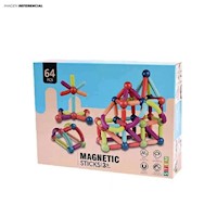 Juego Didáctico Bloques Magnéticos-64 PCS