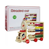 Juego Didáctico Abaco Multicolor con Forma de Carro