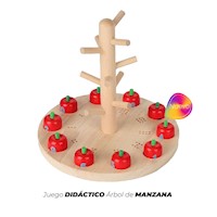 Árbol numérico de manzanas motricidad fina