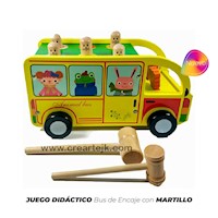 Juego Didáctico Bus de Encaje con Martillo