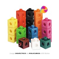 Juego Didáctico Policubos Bolsa x100 Pcs