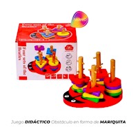 Juego didáctico obstáculo en forma de mariquita