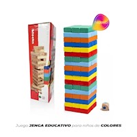 Juego Jenga Educativo Para Niños De Colores