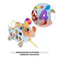 JUEGO MONTESSORI ELEFANTE DE ENCAJE