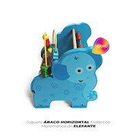 Ábaco horizontal didáctico matemático elefante