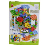 Juguete Bloques Pista De Carrera Canicas Toy Bricks Niño 328pza Track Maze