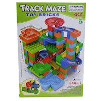 Juguete Bloques Pista De Carrera Canicas Toy Bricks Niño 248pza Track Maze