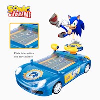 Juguete Coche de Carrera Consola SONIC con Luces y Sonido