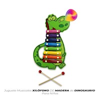 Juguete Musical Xilófono De Madera De Dinosaurio Para Niños