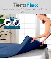 TOPPER QUEEN SOBRECOLCHON ESPUMA VISCOELASTICA TERAFLEX 203x150x8 CM