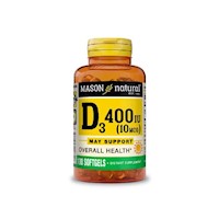 VITAMIN D3-400 UI (100 SOFTG)