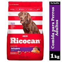 Comida Perro Ricocan Multisabores Carne Pollo Toda Raza 1 kg