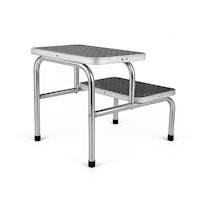 Escalera Escalinata de 2 Peldaños Metal Cromado