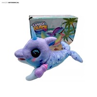 Peluche Unicornio Didáctico Delfín Juguete Luces Sonidos