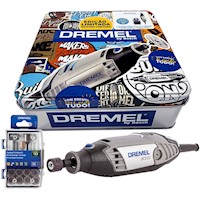Microamoladora Dremel 3000 + 31 Accesorios + Caja de Metal