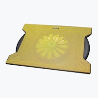 Wesdar - Base Cooler para Notebook 10 a 15" USB HUBx4 - Negro Amarillo