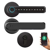 Cerradura Inteligente Smart Biométrica Bluetooth H5s Negro