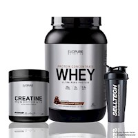 Pack Evopure Whey Concentrate 3Lb Chocolate + Creatina 600gr