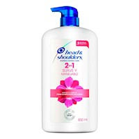 Shampoo H&S 2 en 1 suave y manejable 850 ml