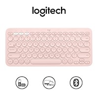 Teclado Logitech Bluetooth Multidispositivo Inalámbrico K380 Rosa