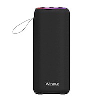 Wesdar - Parlante Bluetooth BT 5.3 3W 4hrs LED Colors - Negro