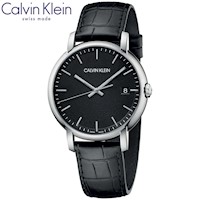 Reloj Calvin Klein Established K9H211C1 Suizo para Hombre Correa de Cuero Negro