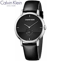 Reloj Calvin Klein Established K9H2X1C1 Suizo Para Hombre Correa Cuero Negro