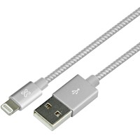 Cable Klip Xtreme Lightning MFI a USB 3.0 de 0.5mt Plata - KAC-001SV