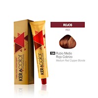 Tinte Keracolor - Rubio Medio Rojo Cobrizo 7.64 Tubo 70 g