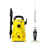 Combo Hidrolavadora 1200W Compacta + Aspiradora VCL 1 Upright Karcher