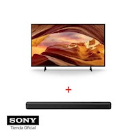 Sony Kit: Televisor KD-50X77L + Barra de Sonido HT-S100F