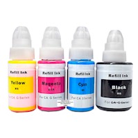 Tinta Compatible  GI190 Negro y Colores para Canon G2100 G3110