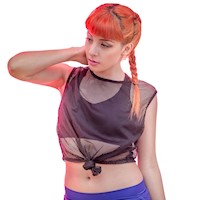 Polo Manga Cero Kinetix Red Nudo Negro Mujer