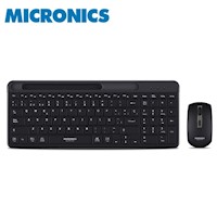 Kit Teclado y Mouse Micronics Quantum MIC WT813 Negro