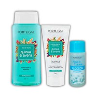 Pack Cuidado Corporal Portugal Exfoliante más Gel De Ducha y Colonia