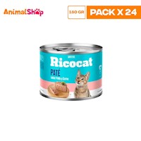 Ricocat Cachorro Pate Pollo Carne 180Gr X24 Un