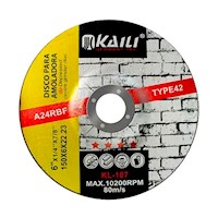 Disco Abrasivo de Corte x 6 x 22.23 mm Kaili KL107