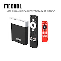 MECOOL KM7 PLUS + FUNDA ROJO PARA MANDO-Fluorescente