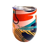 Vaso Termico de Acero con Tapa - Wild King Penguin Tumbler