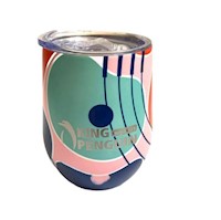 Vaso Termico de Acero con Tapa - Artist King Penguin Tumbler