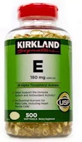 Vitamina E 400iu Kirkland x 500 Softgels