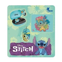 Pack Xtech Stitch: Audífonos + Mouse + Mouse PAD Azul